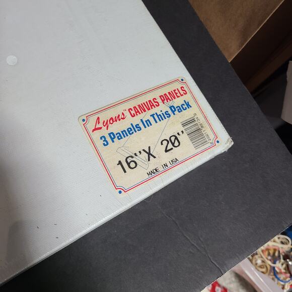 Vintage sealed lyons 16x20 inch canvas panels 3 pack - Picture 2 of 4